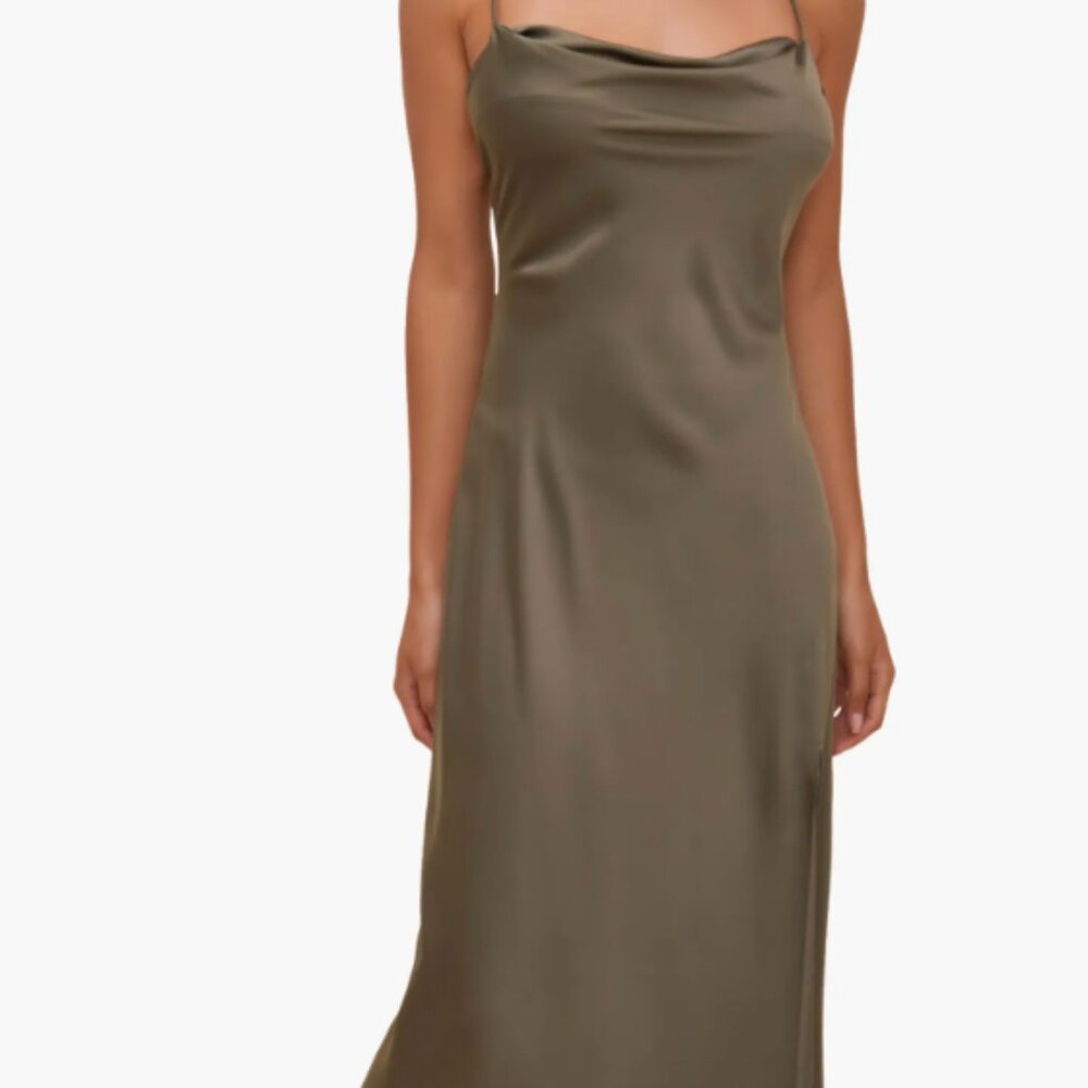 Astr the Label Gaia Dress in Sage